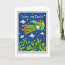 Freden på Earth Angel och Doves Greeting Card