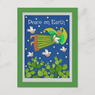 Freden på Earth Angel och Doves Greeting Card Vykort