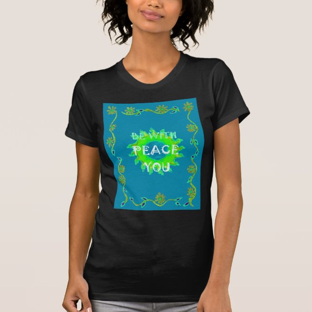Freden ska vara med din teckning t-shirt (Framsida)