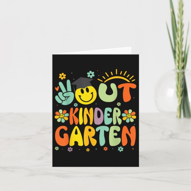 Freden ut Kindergarten Cl från 2025 Adjö Graduati Kort (Framsida)