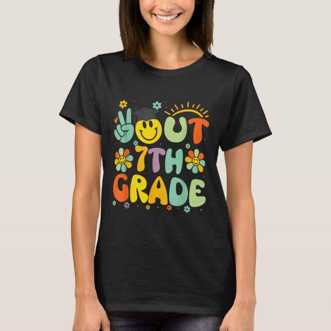 Freden ut ur Klass Cl 2025 farväl Studenten T Shirt (Framsida)
