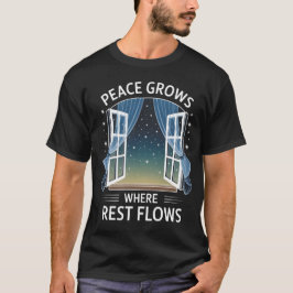 Freden växer där de bästa flödena - relaxering av  t shirt