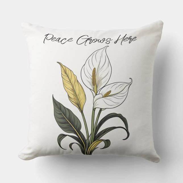 Freden växer här kudde (Framsida)
