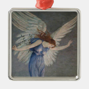 Fredens ängel (av Walter Crane) Julgransprydnad Metall