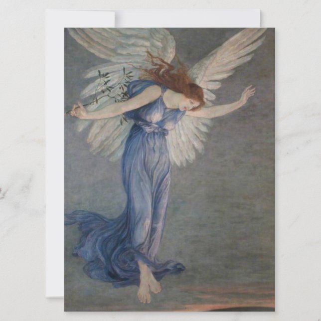 Fredens ängel (av Walter Crane) Kort (Framsida)