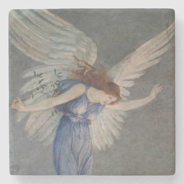 Fredens ängel (av Walter Crane) Stenunderlägg (Framsidan)