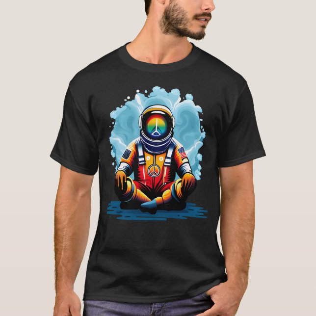 Fredens astronaut 3696 t shirt (Framsida)