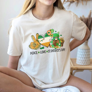 Fredens helige patricks Day Shirt, Shamrock löv T Shirt