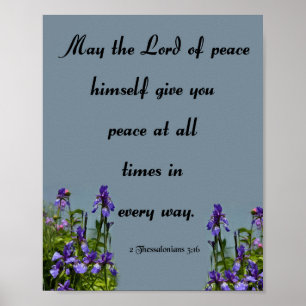 Fredens herre, Bible Verse Poster