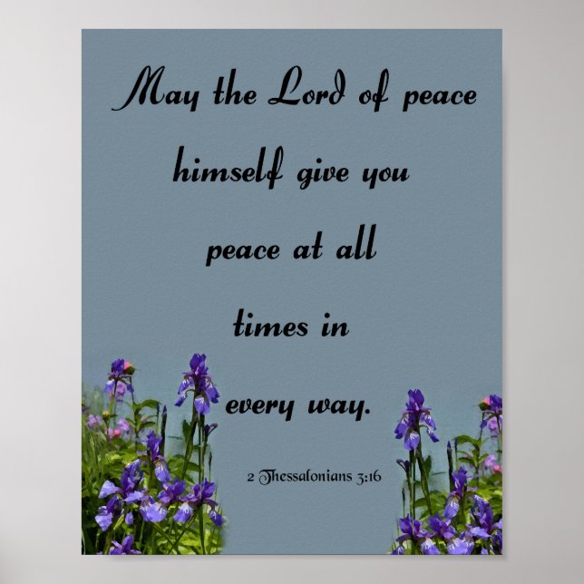 Fredens herre, Bible Verse Poster (Framsidan)