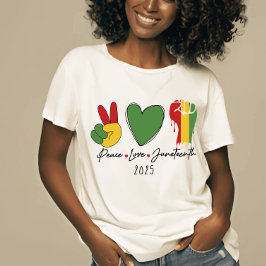 Fredens juntonde svarta historia i kärlek, månad t shirt