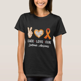 Fredens Kärlek botemedel Leukemi Medvetenhet manar T Shirt