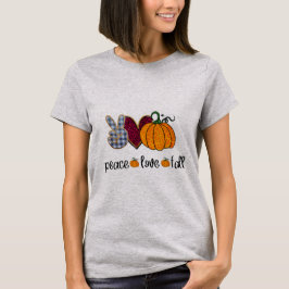 fredens kärlek fallpipidé för halloween t shirt