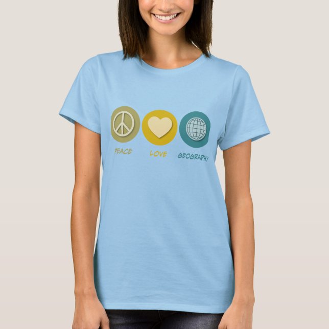 Fredens Kärlek geografi T-shirt (Framsida)