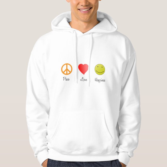 Fredens Kärlek lycka Hoodie (Framsida)