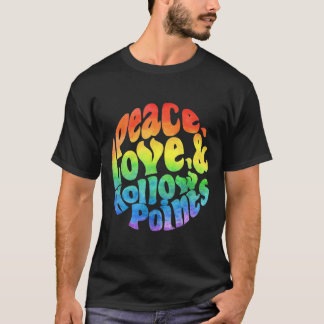 Fredens Kärlek och ihåliga punkter vattenfärg T Shirt