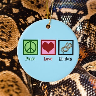 Fredens Kärlek Snakes jul Julgransprydnad Keramik