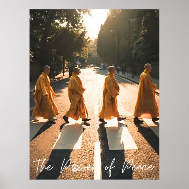 FREDENS KRAFT - Inspirerande Munk  Poster (Framsidan)