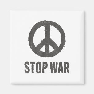 Fredens Logotyp Hippie-symbol Stoppa Krig-proteste Magnet