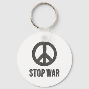 Fredens Logotyp Hippie-symbol Stoppa Krig-proteste Nyckelring