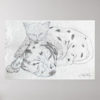 Fredens och Harmonys muren Decor Poster