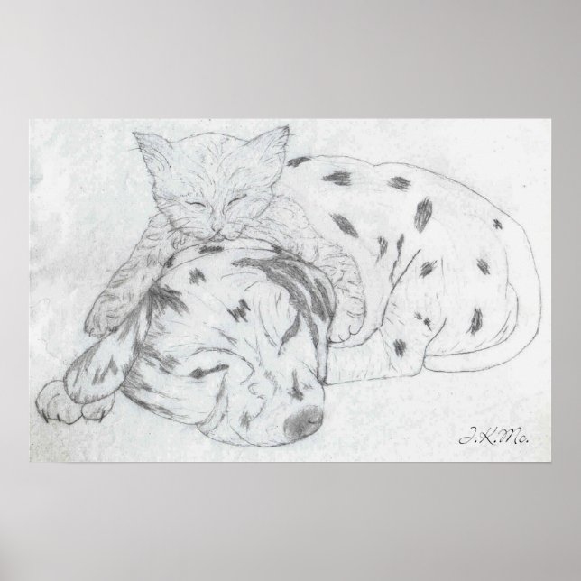 Fredens och Harmonys muren Decor Poster (Framsidan)