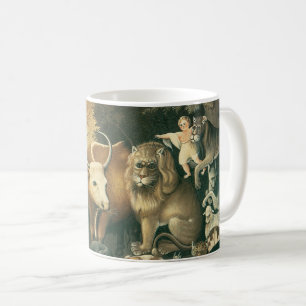 Fredens Rike av Edward Hicks Gammal Folkkonst Kaffemugg