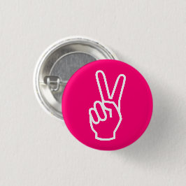 Fredens shock rosa, vit hand, teckna modern grafik knapp