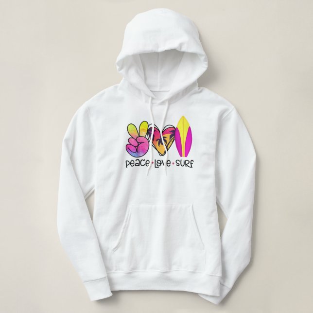 Fredens Surfa i Kärlek, sommartid, Retro Vacation T Shirt (Design framsida)