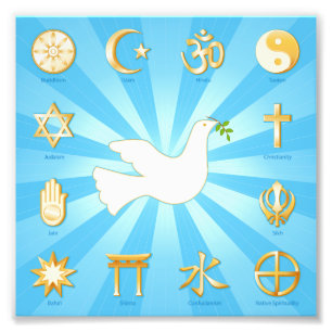 Fredens värld fototryck