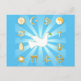 Fredens värld vykort