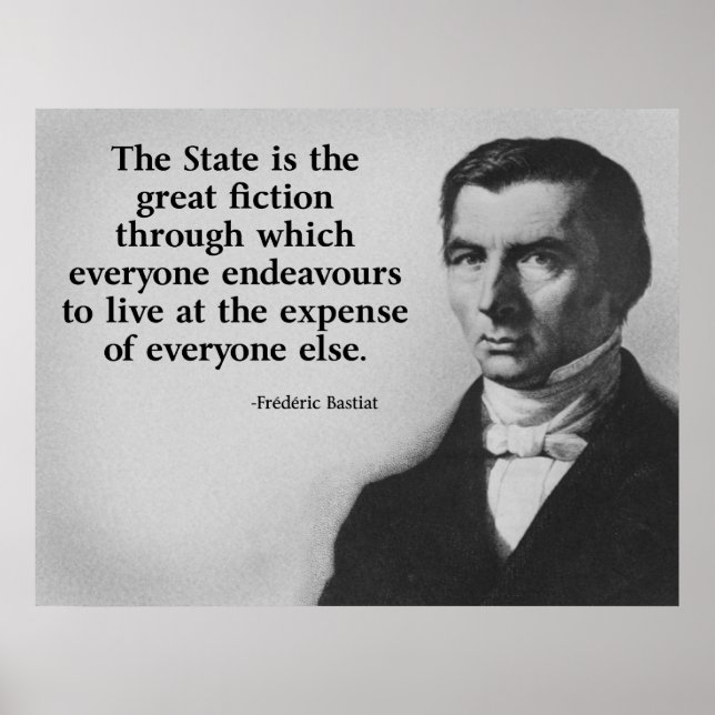 Frederic Bastiat Quote Poster (Framsidan)