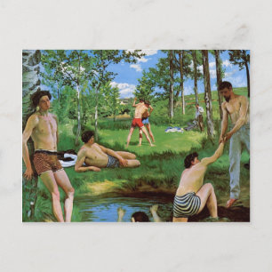 Frederic Bazille-Bathers (sommarscen) Vykort