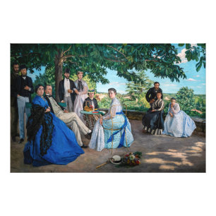 Frederic Bazille - Familjeåterförening Fototryck
