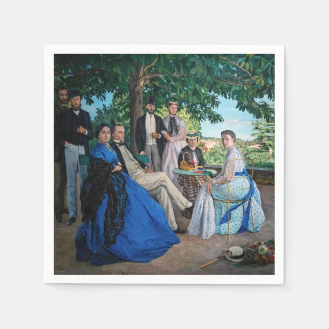 Frederic Bazille - Familjeåterförening Pappersservett (Framsidan)