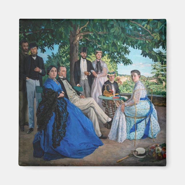 Frederic Bazille - Familjesammankomst Magnet (Framsidan)