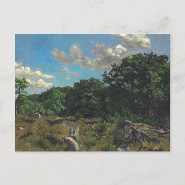Frederic Bazille - Liggande vid Chailly Vykort (Framsida)