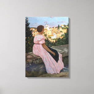 Frederic Bazille - Rosa Dress Canvastryck