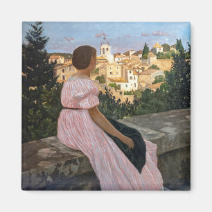 Frederic Bazille - Rosa Dress Magnet