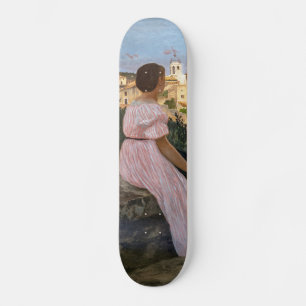 Frederic Bazille - Rosa Dress Mini Skateboard Bräda 18,5 Cm