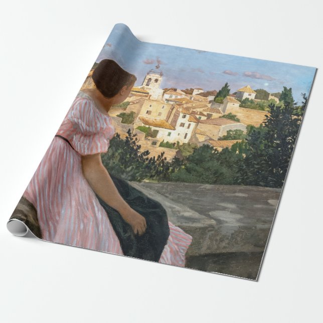 Frederic Bazille - Rosa Dress Presentpapper (Utrullad)