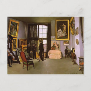 Frederic Bazille-The Artists Studio,Rue Condamine Vykort