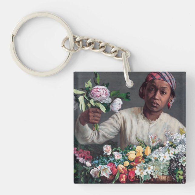 Frederic Bazille - Ung kvinna med peonior (Framsidan)