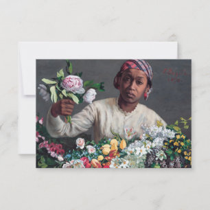 Frederic Bazille - Ung kvinna med peonior Tack Kort