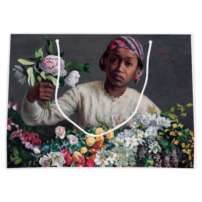 Frederic Bazille - Young Woman with Peonies (Framsidan)