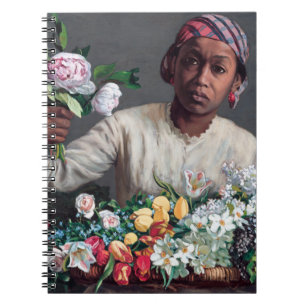 Frederic Bazille - Young Woman with Peonies Anteckningsbok
