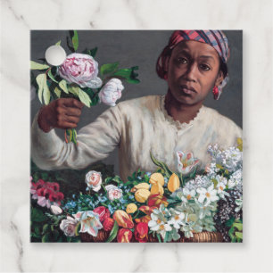 Frederic Bazille - Young Woman with Peonies Gåvor Etiketter