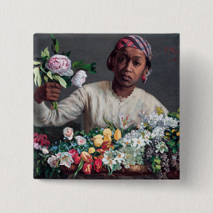 Frederic Bazille - Young Woman with Peonies Knapp