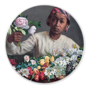 Frederic Bazille - Young Woman with Peonies Knopp