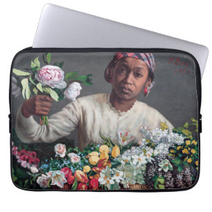 Frederic Bazille - Young Woman with Peonies Laptop Fodral